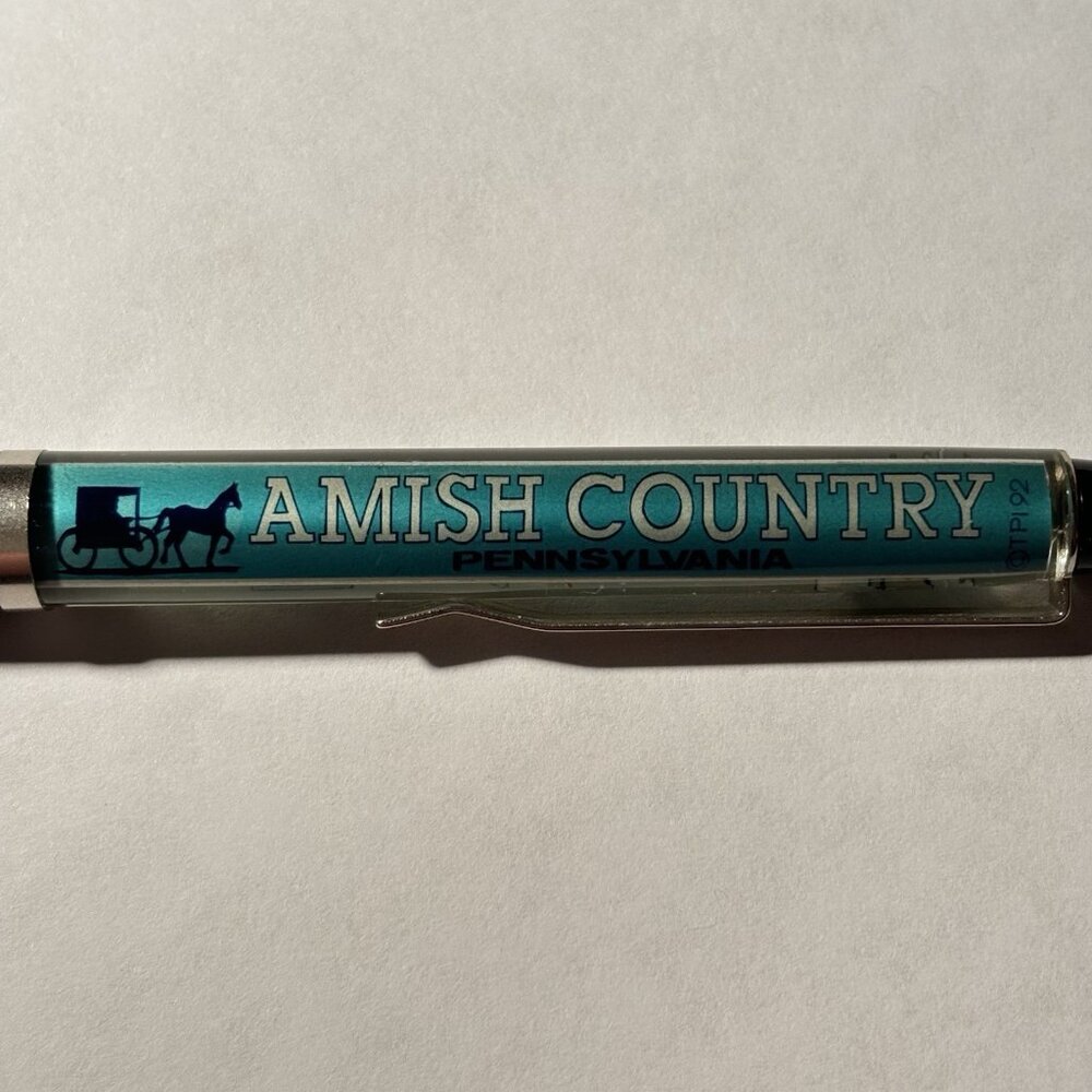 Amish Country Pennsylvania Floaty Pen Horse Drawn Buggy Moves by Farm Vintage - Picture 2 of 10